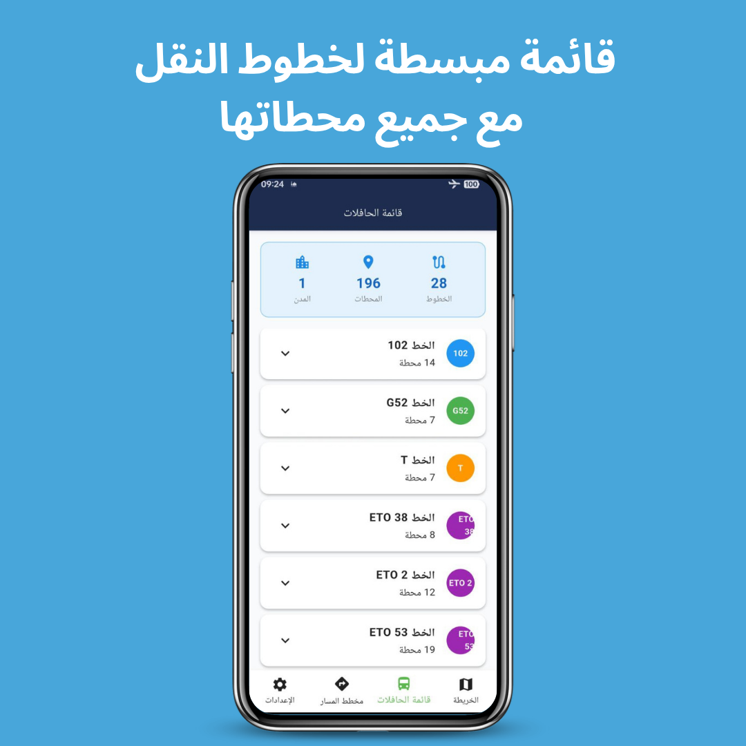 Route Display Screenshot